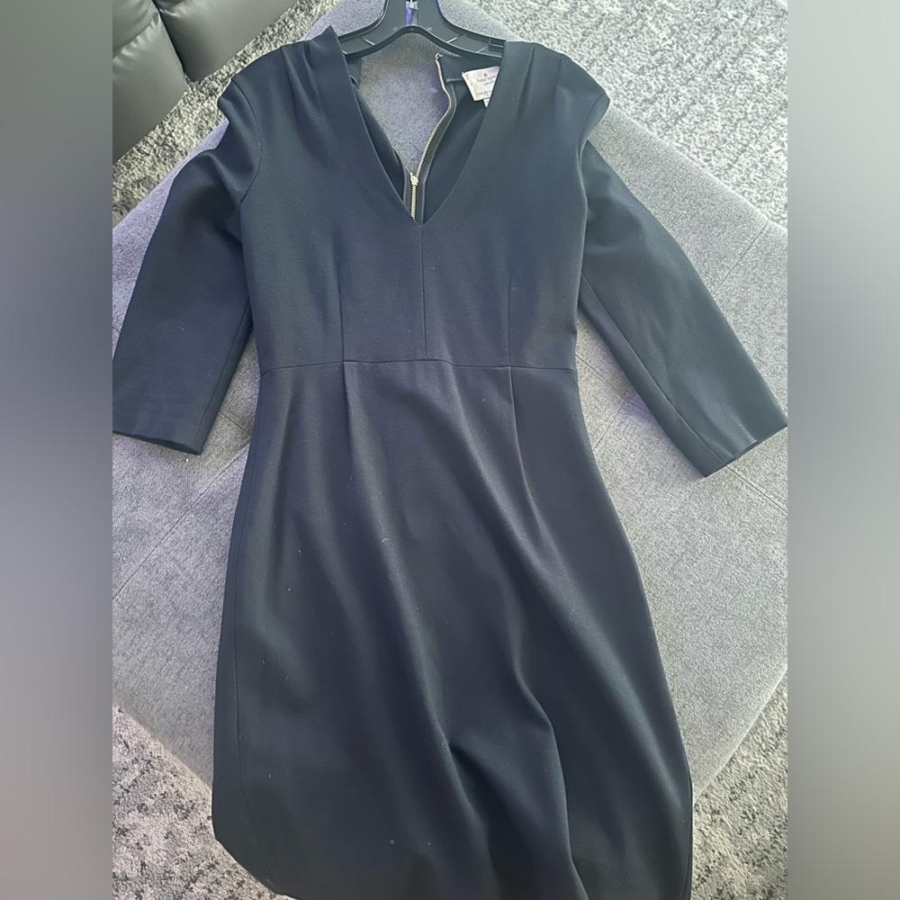 Kate Spade black V-Neck Sheath Dress